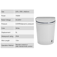 WC intelligent monobloc de luxe avec capteur électrique, chasse d'eau automatique double, siège chauffant et télécommande