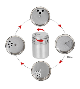 Bouteille d'assaisonnement rotative en acier inoxydable pour la cuisson au barbecue - Product Image 4