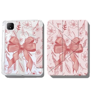 Funda para tableta Samsung <span class=keywords><strong>Galaxy</strong></span> <span class=keywords><strong>Tab</strong></span> S11 S10, cuero sintético, bonito estampado de lazo, diseño de múltiples folios, función de soporte plegable - Product Image 5