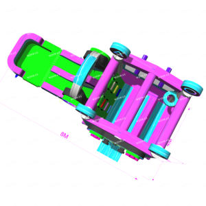 Nouveau design populaire : Aire de jeux gonflable en PVC avec toboggan, piscine et contrôleur de jeu, thème parc d'attractions pour location événementielle et jeux aquatiques - Product Image 3