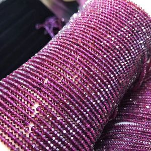 Tourmaline rubis naturel Morgan pierre verte aventurine jade grenat perles à facettes soucoupe volante perles pierres précieuses bricolage en gros - Product Image 3