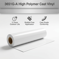 Rollo de Vinilo Polimérico Imprimible Premium 3651G-A para Gráficos de Vehículos y Publicidad Exterior