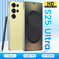 Smartphone Android 16 S25 Ultra 2026 Baru 72MP+108MP, Layar OLED HD 7.3 inci 144Hz, RAM 16GB+1TB, Pengisian Cepat 100W, 3G4G5G, Bahasa Spanyol