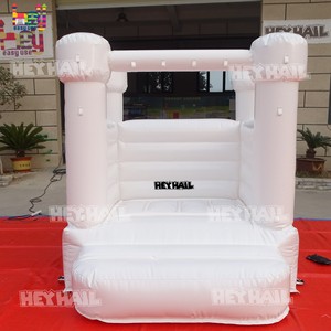 Mini châteaux gonflables en PVC rose pastel à installation rapide, bon marché et populaires en Chine, pour les anniversaires d'enfants - Product Image 4