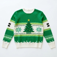 Pull tricoté de Noël confortable et chaud 100 % acrylique respirant pour homme et femme, idéal pour les fêtes d'hiver