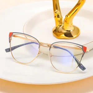 95935 2022 yeni varış yüksek kaliteli gözlük Metal optik çerçeveler Anti mavi ışık gözlük gözlük tedarikçisi