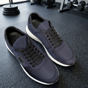 LH OEM ODM Personnalisé Baskets de skateboard montantes pour hommes à lacets, tige en PVC, semelle intermédiaire en caoutchouc, semelle extérieure en PU, semelle épaisse, design respirant - Product Image 2