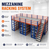 Système de plancher en mezzanine industriel personnalisé, plateforme de stockage en acier robuste