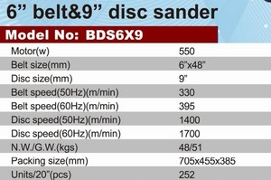 BDS6X9 disco <span class=keywords><strong>levigatrice</strong></span> <span class=keywords><strong>per</strong></span> la lavorazione del legno cintura disco sander con il grande tavolo e la <span class=keywords><strong>carta</strong></span> <span class=keywords><strong>vetrata</strong></span> <span class=keywords><strong>per</strong></span> la vendita - Product Image 2