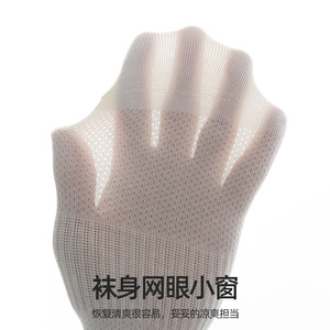 Chaussettes courtes en coton pour hommes, fines et rayées, printemps/été, polyvalentes (noir, blanc et gris), style business décontracté, vente en gros - Product Image 3