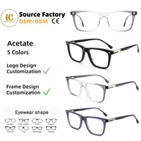 Personnalisation de lunettes optiques en acétate de style professionnel haut de gamme, fabriquées à la main, montures de lunettes durables pour un usage quotidien, OEM/ODM
