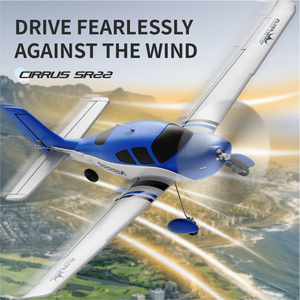 เครื่องบินจำลอง <span class=keywords><strong>CIRRUS</strong></span> <span class=keywords><strong>SR22</strong></span> แบบสมดุลอัตโนมัติ มอเตอร์ไร้แปรงถ่าน บังคับวิทยุ 4CH ของเล่นบินได้ - Product Image 2