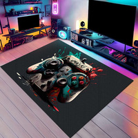 Tapis de jeu vidéo personnalisable en gros, nouvelles tendances, décoration de pièce, cyberpunk, manette de jeu, tapis de jeu vidéo, tapis de maison