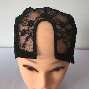 Venta al por mayor de accesorios para el cabello con logotipo personalizado gorro de media perruque 360 gorro de peluca HD de encaje completo con embalaje personalizado - Product Image 6
