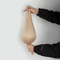 Cuticule doublement étirée, cheveux humains vierges intacts, corde élastique, anneau nano, extensions de cheveux humains