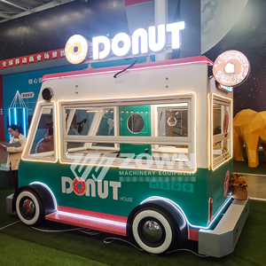 Food Truck de style populaire, cuisine mobile vintage, remorque de restauration, camionnette à café et à glaces - Product Image 6