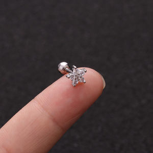 थोक महिलाओं के फैशन गहने 2022 जिक्रोन सोने स्टड कान की बाली स्टेनलेस स्टील कान की बाली - Product Image 4