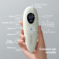 Sèche-ongles portable ovale MR, démarrage automatique, 2 modes, protection contre les basses températures, rechargeable, léger, pour salon, lampe à ongles personnelle