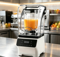 Mixer Profesional Heavy Duty untuk Dapur Komersial, Mesin Blender Vakum, Blender Smoothie Elektrik untuk Dapur