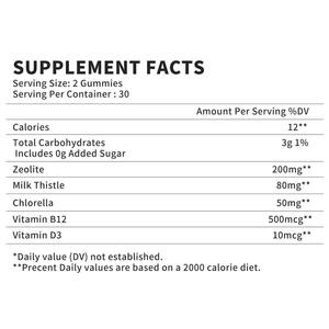 Kadınlar için zeolit Gummies pH dengesi metabolizmayı teşvik bağırsak geliştirmek genel sağlık vitamini B12 & D3 takviyesi korumak - Product Image 3
