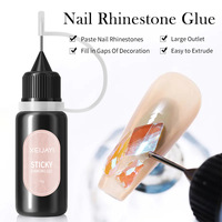 XEIJAYI Vente en gros Colle gel pour strass à ongles personnalisable avec logo 10g Transparente Adhésif puissant pour cristaux d'ongles Fournisseur ODM/OEM