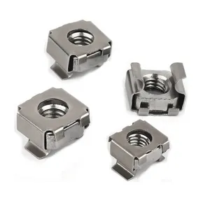 Fastener Manufacturer Customized Oem Odm M3 M5 M6 M8 M10 Galvanized Square 304 Stainless Steel Cage Nuts