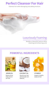 Slaying Lolli Oem-champú para mujer, sin sulfato de pelo, hidratante, rizador de menta, para cabello rizado 4C - Product Image 5