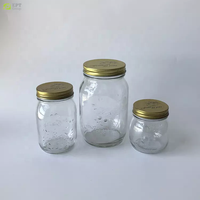 Bocal de conservation alimentaire auto-scellant 16 oz (pinte) en verre carré français, type Mason, économique, pour mayonnaise, avec couvercle métallique
