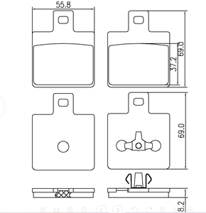 Zapata de Freno de Estacionamiento para Ferrari 458 Speciale Aperta 488 GTB Pista Spider812 Superfast 47C1231100 070003667, Piezas de Automóvil - Product Image 1