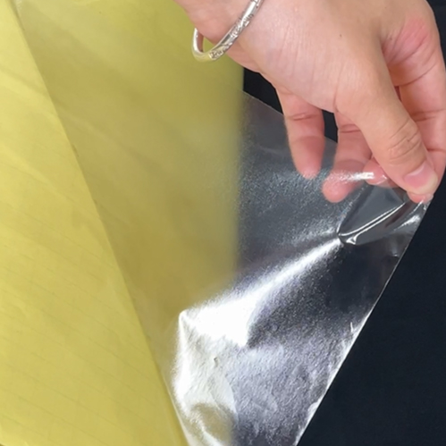 Factory Wholesale Clear PVC Glossy Self-Adhesive Vinyl Roll Cold Lamination Film for Poster Materials
