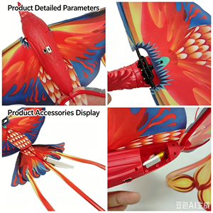 Juguete de Pájaro RC Dwi Dowellin, Pájaro Volador a Control Remoto, Diseño de Una Sola Ala Móvil, Giroscopio de 6 Ejes, Fácil de Usar en Interiores y Exteriores - Product Image 4