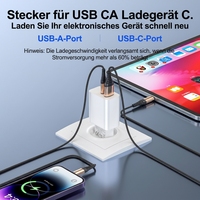 Cargador de Teléfono Móvil USB Tipo-C de Alta Calidad, Resistente al Fuego, 20W 5V3A, Adaptador de Corriente Inteligente con Enchufe Europeo para Laptop, Cámara y Reloj