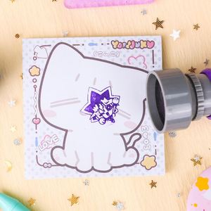 Blocs-notes personnalisés mignons, autocollants quotidiens Kawaii Maid Cafe, 30/50 feuilles, fournitures scolaires, notes adhésives - Product Image 3
