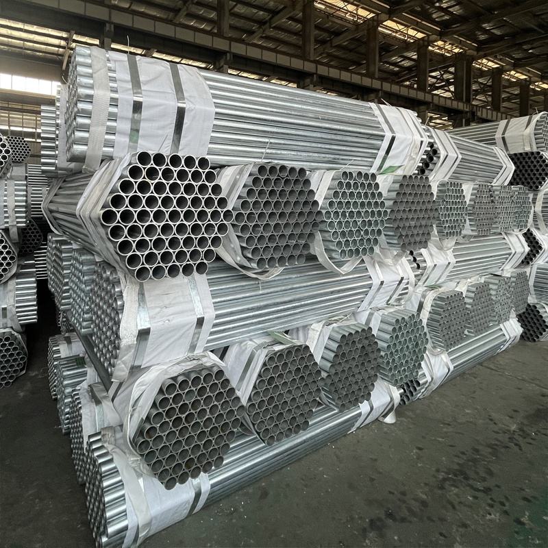 High-quality Ms Square and Rectangular Steel Pipes Round Galvanized Greenhouse Structural Pipes