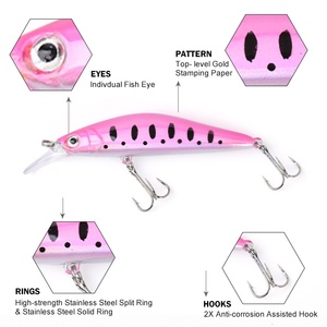 SNEDA Leurre Artificiel Minnow Crankbait 9,5 cm 13 g <span class=keywords><strong>pour</strong></span> <span class=keywords><strong>la</strong></span> pêche au bar, aux poissons de surface et aux poissons-chauffeuses comme <span class=keywords><strong>la</strong></span> perche, leurre nageur réaliste - Product Image 4