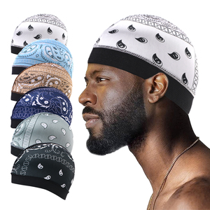 Bonnet de refroidissement à motif paisley, bonnet de perruque en polyester et élasthanne doux, bonnet de vague respirant et soyeux pour hommes - Product Image 6