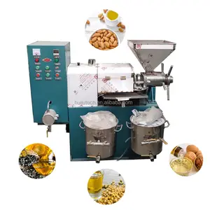 Commercial fully automatic screw oil press/sunflower oil extractor/plant seed oil press with vacuum oil filter