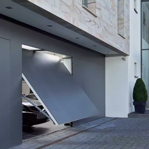 Portes <span class=keywords><strong>de</strong></span> <span class=keywords><strong>garage</strong></span> verticales pliables à ouverture inclinée en alliage d'aluminium <span class=keywords><strong>de</strong></span> style moderne - Product Image 5