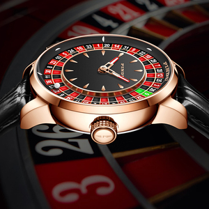นาฬิกา <span class=keywords><strong>Jacob</strong></span> Luxury Crystal <span class=keywords><strong>Diamond</strong></span> สำหรับผู้ชาย แบรนด์ดัง ขายดี นาฬิกาไขลานแบบรูเล็ตคาสิโน ขนาด 22 มม. สายหนัง ประดับเพชร พร้อมจานหมุนสำหรับการพนัน - Product Image 2