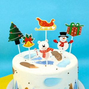Nuovo Design <span class=keywords><strong>buon</strong></span> <span class=keywords><strong>natale</strong></span> Santa clausola torta Topper carta decorazioni natalizie per torte a tema <span class=keywords><strong>Babbo</strong></span> <span class=keywords><strong>Natale</strong></span> - Product Image 3