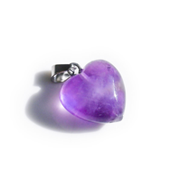Prix de gros : Pendentif cœur en quartz rose naturel de 2 cm, pierre de guérison, collier en améthyste, bijoux, pierres précieuses, cristaux DIY