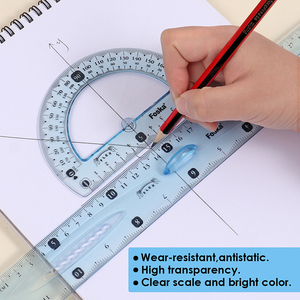 Foska <span class=keywords><strong>30cm</strong></span> nhựa linh hoạt hình học la bàn Cai Trị thiết lập cho các trường học Nguồn cung cấp - Product Image 4