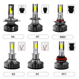 YDF2 COB <span class=keywords><strong>55W</strong></span> 6000K luce bianca per auto fari a <span class=keywords><strong>LED</strong></span> <span class=keywords><strong>H7</strong></span> H1 fendinebbia anteriore 12V installazione Non distruttiva nuova condizione - Product Image 2
