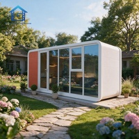 Maison conteneur préfabriquée démontable de 40 pieds, cabane moderne de type Apple avec couleurs personnalisées pour bureau, hôtel, ou espace de vie extérieur
