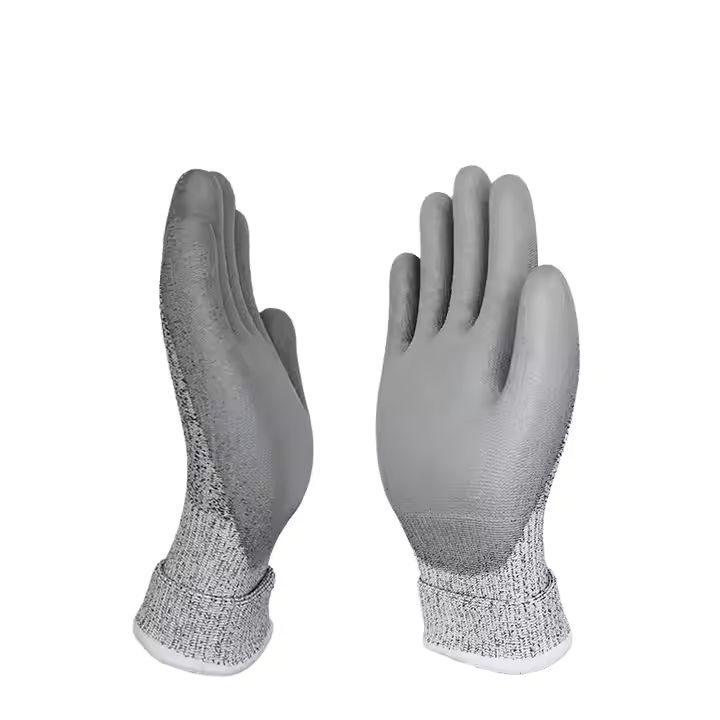 ESD Safety Gloves with HPPE Cut Resistance Conductive Carbon Fiber for Electronics Semiconductors Cut Resistant Coating Options