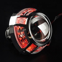 Masques de protection pour lentilles de projecteur bi-xénon pour Panamera Angel Eyes LED Halo Ring 8000k Couleur Aluminium aéronautique IP67 Étanche