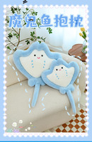 Boneka Bantal Ikan Setan Bulu Kelinci Zoe Seri Lautan, Boneka Bantal Figur Ikan Kreatif