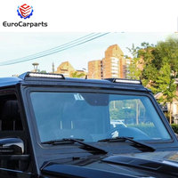 Accessoires en fibre de carbone pour Mercedes Classe G W463 1990~2018, kit carrosserie, spoiler de toit, feux LED, style BA pour Mercedes G500 G63