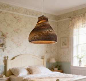 โคมไฟระย้าแบบสานมือ ดีไซน์รังผึ้งเปลือย สำหรับตกแต่งร้านกาแฟ บ้าน ร้านอาหาร สไตล์หรูหรา - Product Image 6