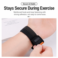 Bracelet de montre en nylon compatible avec Garmin Tactix 8 Fenix 7X 6 Pro Descent Forerunner Wave Loop Hook and Loop QuickFit Sport Strap